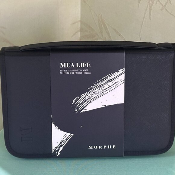 MORPHE MUA LIFE 20-PIECE BRUSH SET + CASE:NWT EYE/FACE BRUSHES - Picture 1 of 11